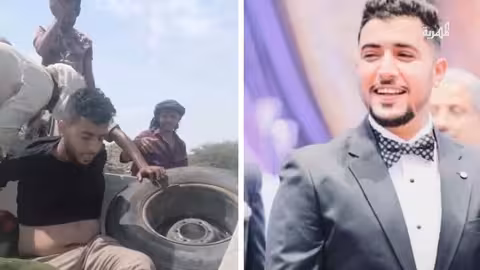 العثور على مقتنيات الشاب اليمني المقتول عبد الملك السنباني في معسكر للانتقالي
