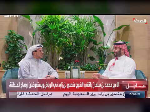 ولي العهد السعودي يستقبل نائب الرئيس الإماراتي في الرياض
