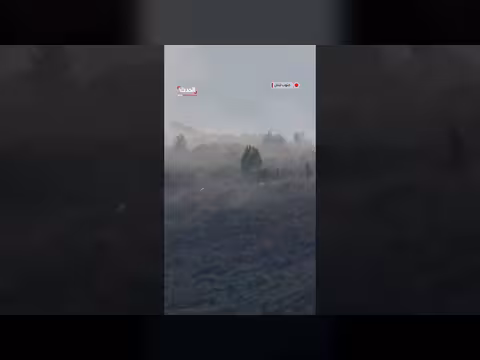 دخان كثيف يتصاعد من منطقة المنصوري جنوب لبنان بعد تفجيرات إسرائيلية