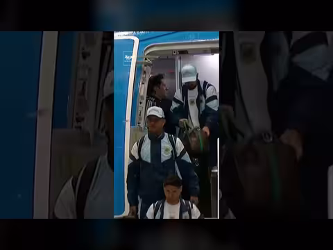 وصول لاعبي الأرجنتين بعد خسارة كأس العالم