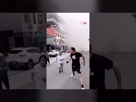 انهيار منحدر جبلي في تشونغتشينغ