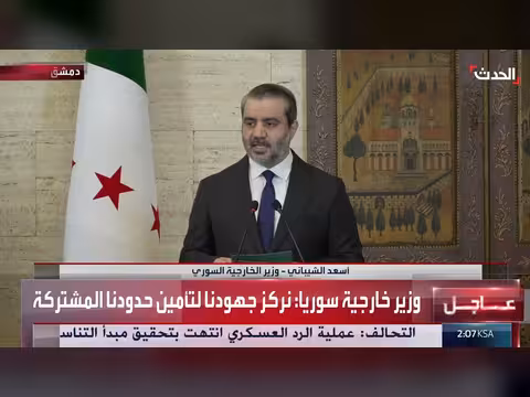 وزير خارجية سوريا: حصر السلاح بيد الدولة