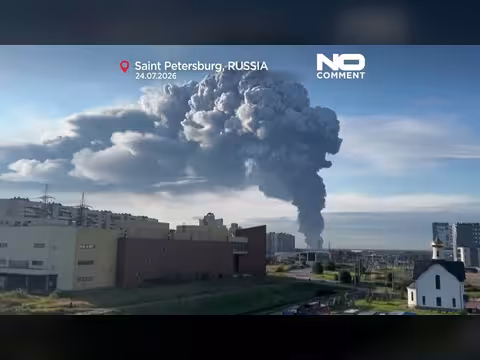 هجوم بطائرة مسيرة أوكرانية على مستودعات سانت بطرسبورغ