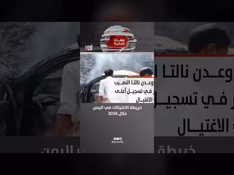 خريطة الاغتيالات في اليمن خلال عام 2026