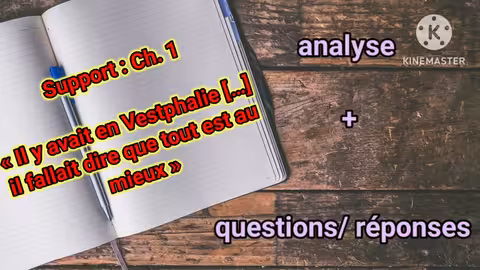 2baccandide ou l optimismeتحليل الفصل الأول مع الشرح المفصل chapitre 1 التانية باك أحرار/الرسميين