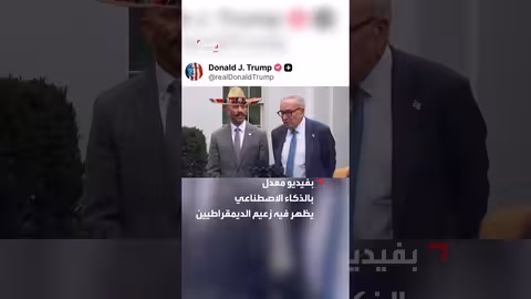 ترمب يسخر من الديمقراطيين بفيديو معدل بالذكاء الاصطناعي