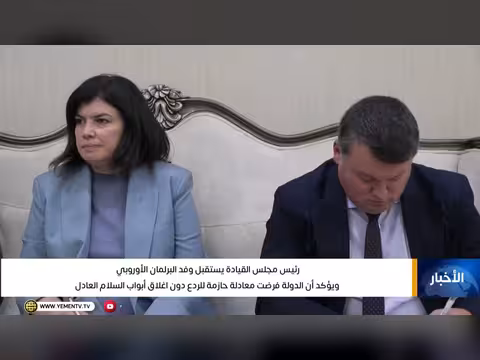 رئيس مجلس القيادة يستقبل وفد البرلمان الأوروبي
