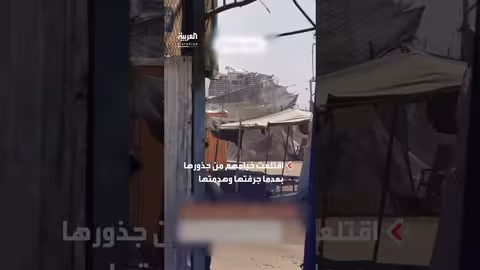 تدمير خيام سكان فيمواصي خان يونس من قبل آليات عسكرية إسرائيلية