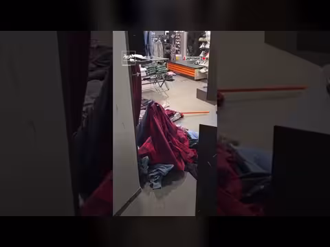 مشاهد جديدة توثق تجريد ملثمين لواجهات متاجر بباريس