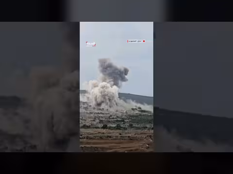القوات الإسرائيلية تنفذ تفجيرات ضخمة في بلدة المنصوري جنوب لبنان