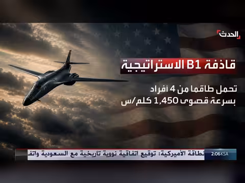 القاذفة الأميركية بي 1 العابرة للقارات