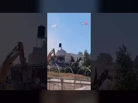 الجيش الإسرائيلي يهدم منازل فلسطينية غرب بيت لحم