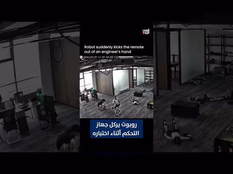 روبوت يتسبب بتلف جهاز التحكم أثناء الاختبار التكنولوجي