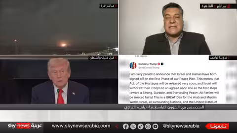 ترامب يعلن اتفاق إسرائيل وحماس على المرحلة الأولى من خطة السلام