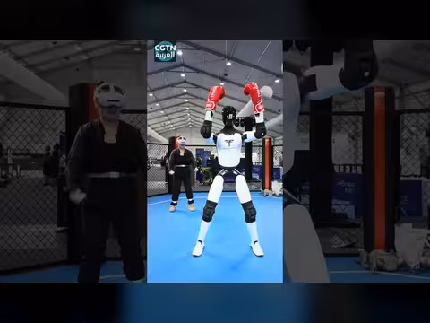 ملاكمة الروبوتات في مؤتمر الذكاء الاصطناعي 2026