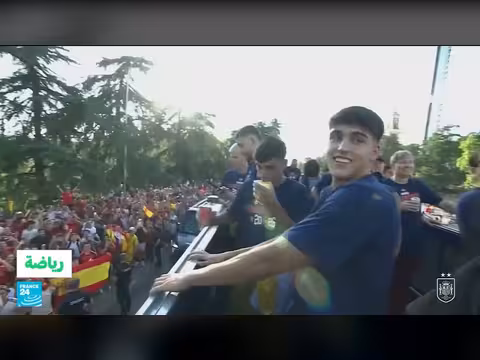 احتفال مدريدي بملايين لاستقبال أبطال إسبانيا