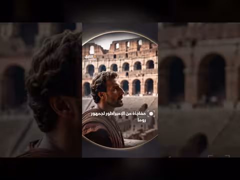 مفاجأة الإمبراطور لجمهور روما