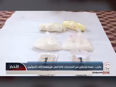 مأرب.. ضبط شحنتين من المخدرات كانتا في طريقهما إلى الحوثيين