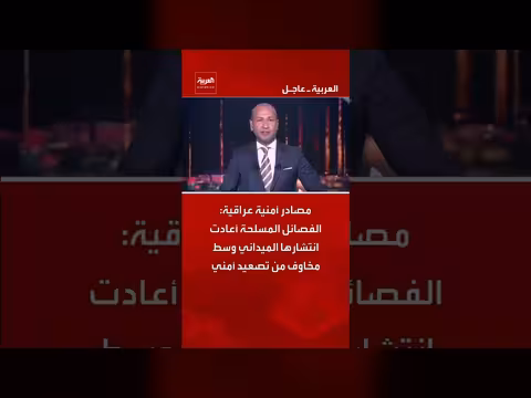 مصادر عراقية: فصائل مسلحة تعيد انتشارها الميداني وسط مخاوف تصعيد