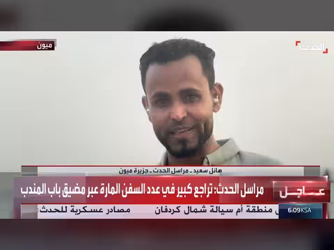 تراجع حركة الملاحة في مضيق باب المندب