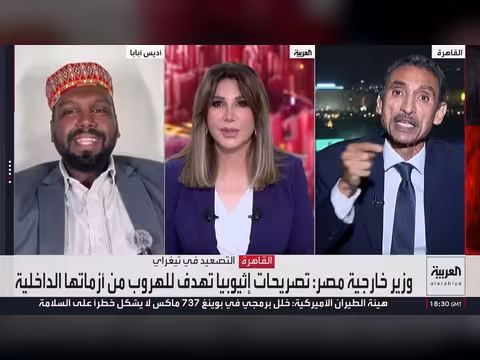 اشتباك حاد على الهواء بين مسؤول مصري وباحث إثيوبي