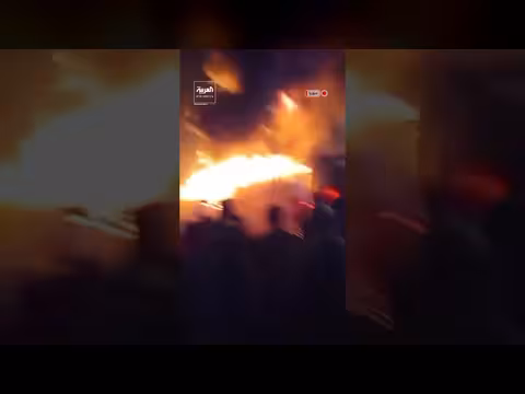 انفجار صهريج نفط في حي النشوة بالحسكة يحرق منزلاً