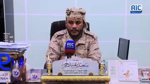 العميد سعيد لحمر يستقبل قوات الجنوب العربي في سيئون