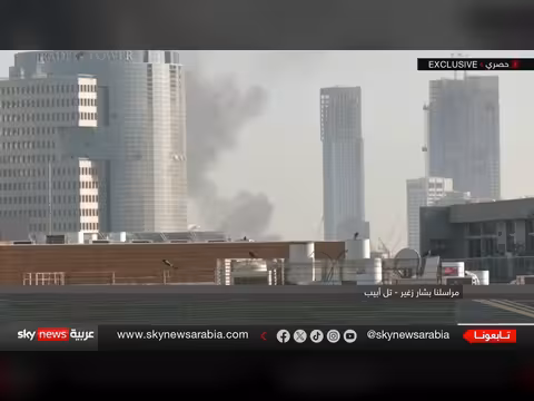 انفجار قوي في تل أبيب إثر هجوم صاروخي إيراني مباشر