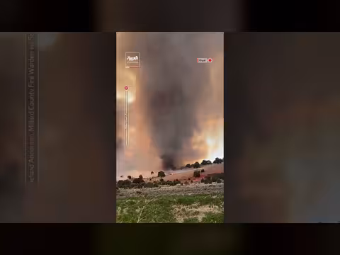 إعصار ناري ودوامة دخان تضرب مقاطعة ميلارد في يوتا